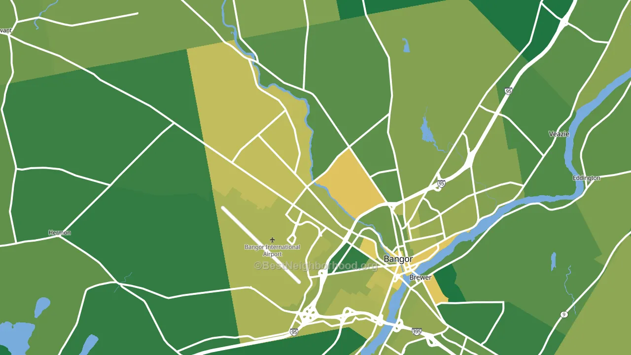 04401, ME block-group voter-turnout map