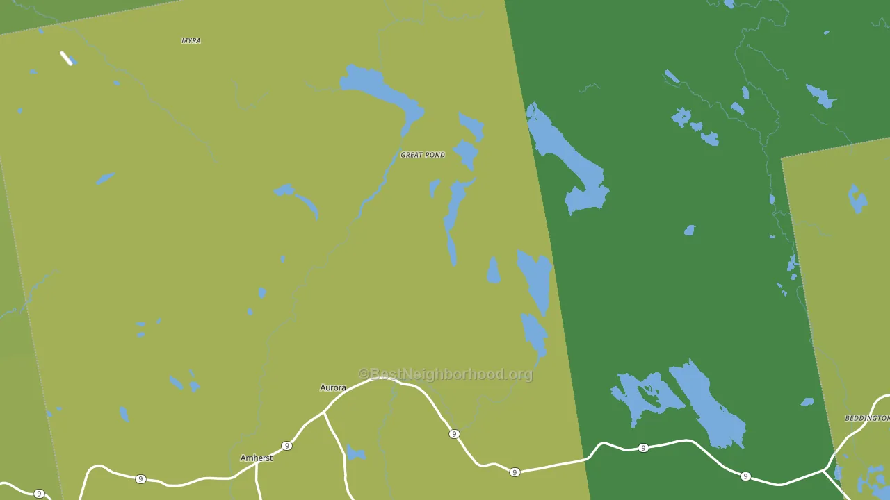04408, ME block-group voter-turnout map