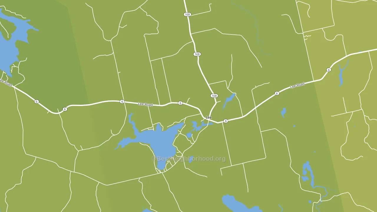 04455, ME block-group voter-turnout map