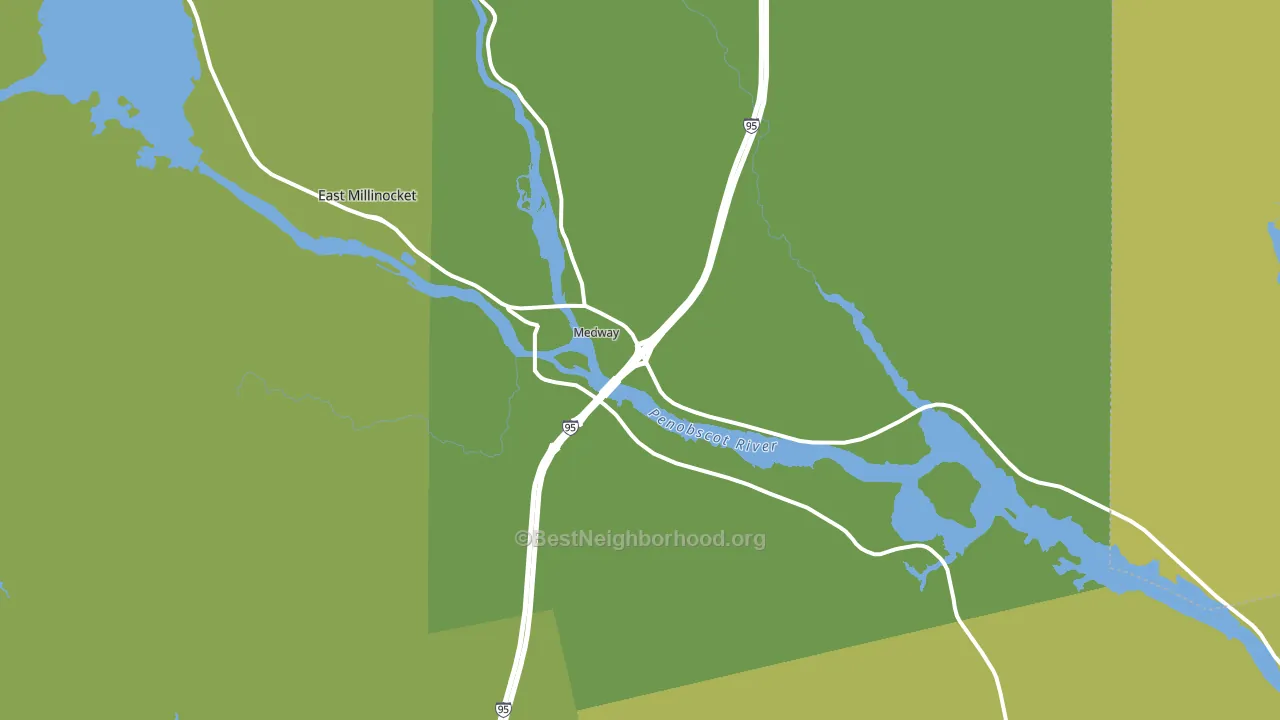 04460, ME block-group voter-turnout map