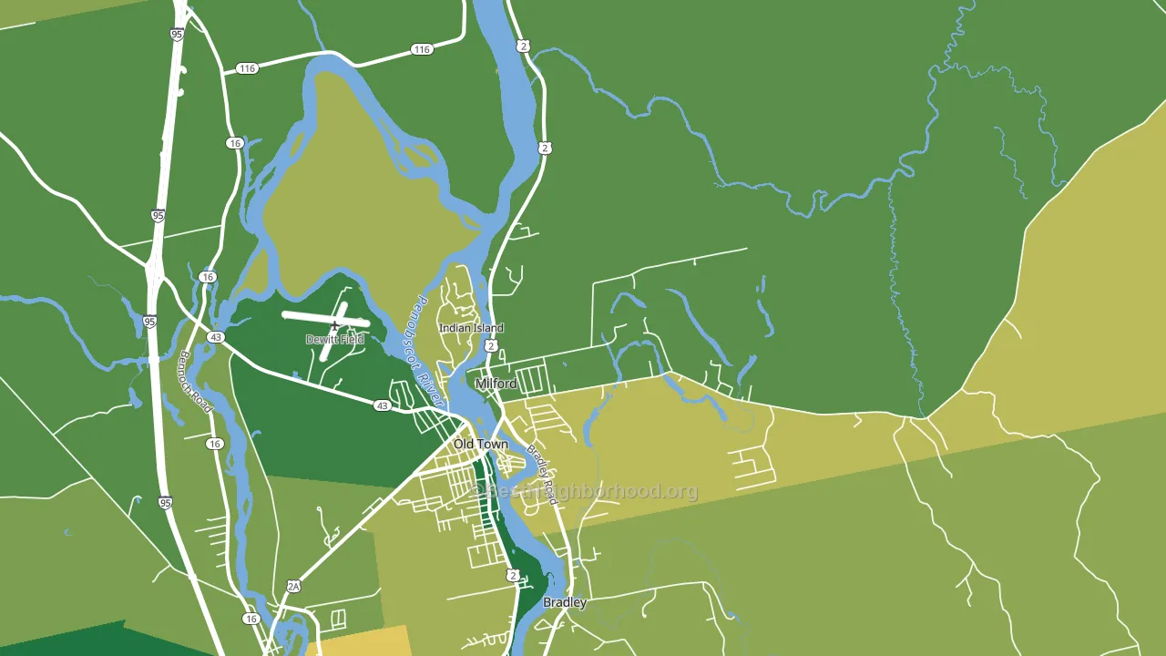 04461, ME block-group voter-turnout map