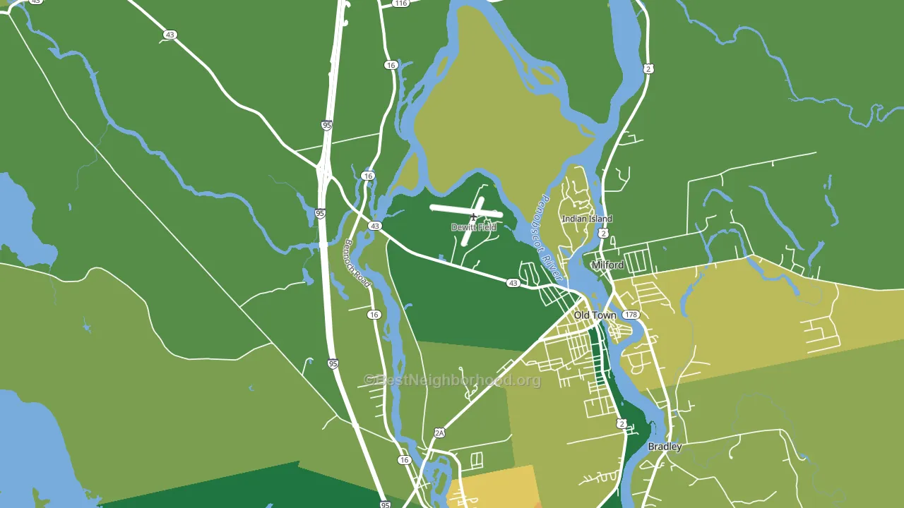 04468, ME block-group voter-turnout map