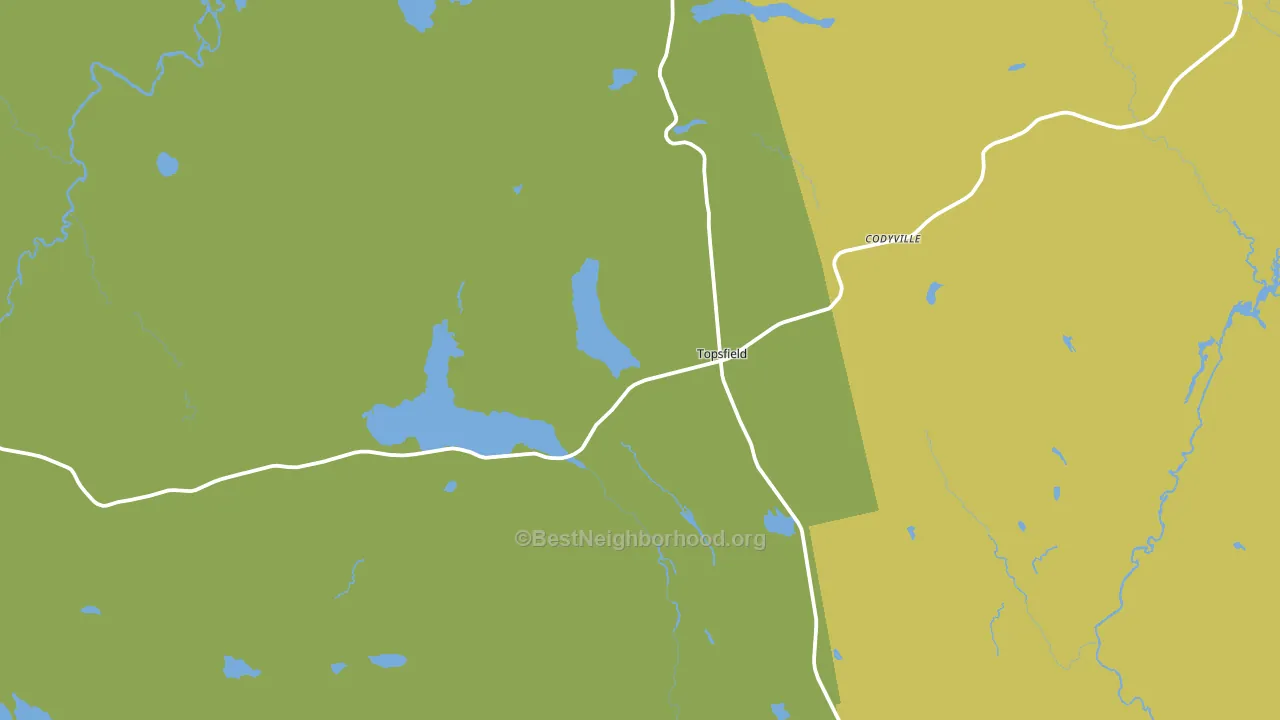 04490, ME block-group voter-turnout map