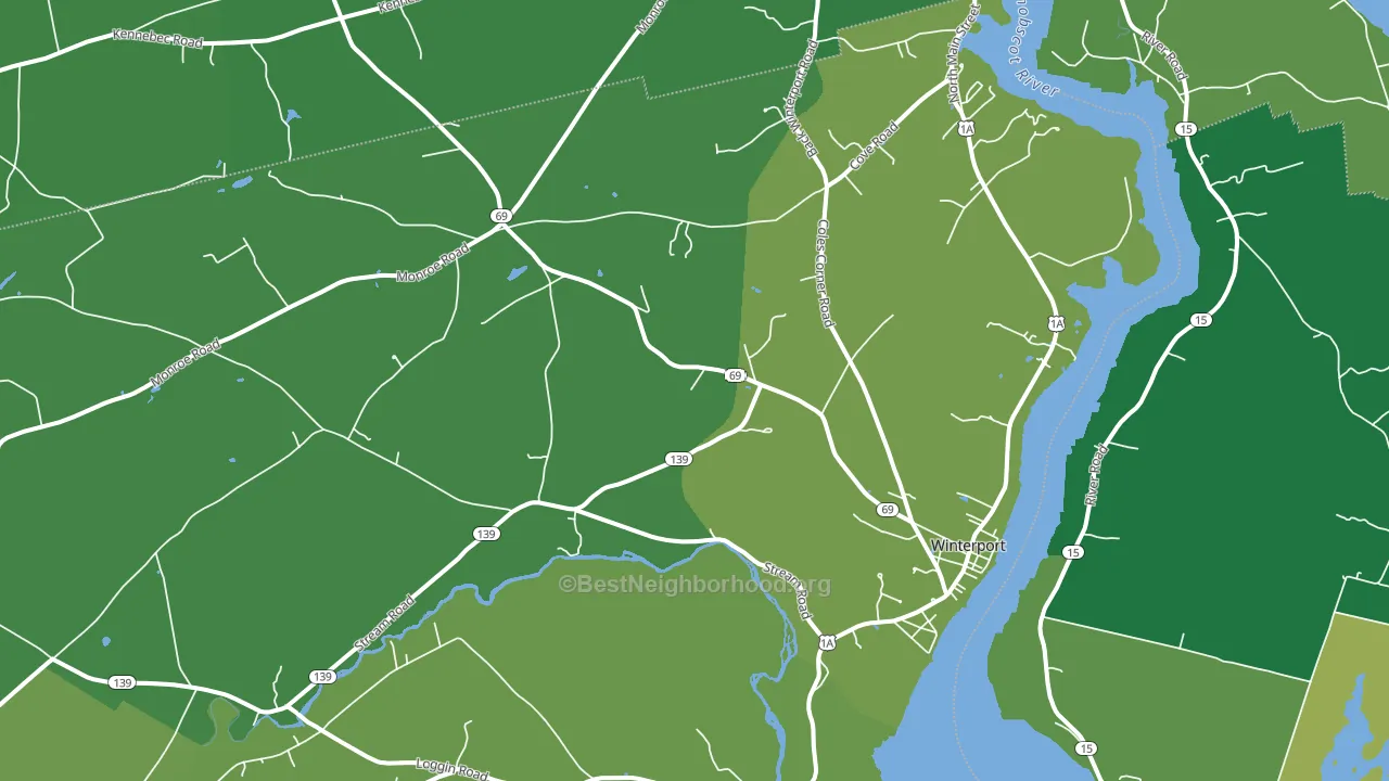 04496, ME block-group voter-turnout map