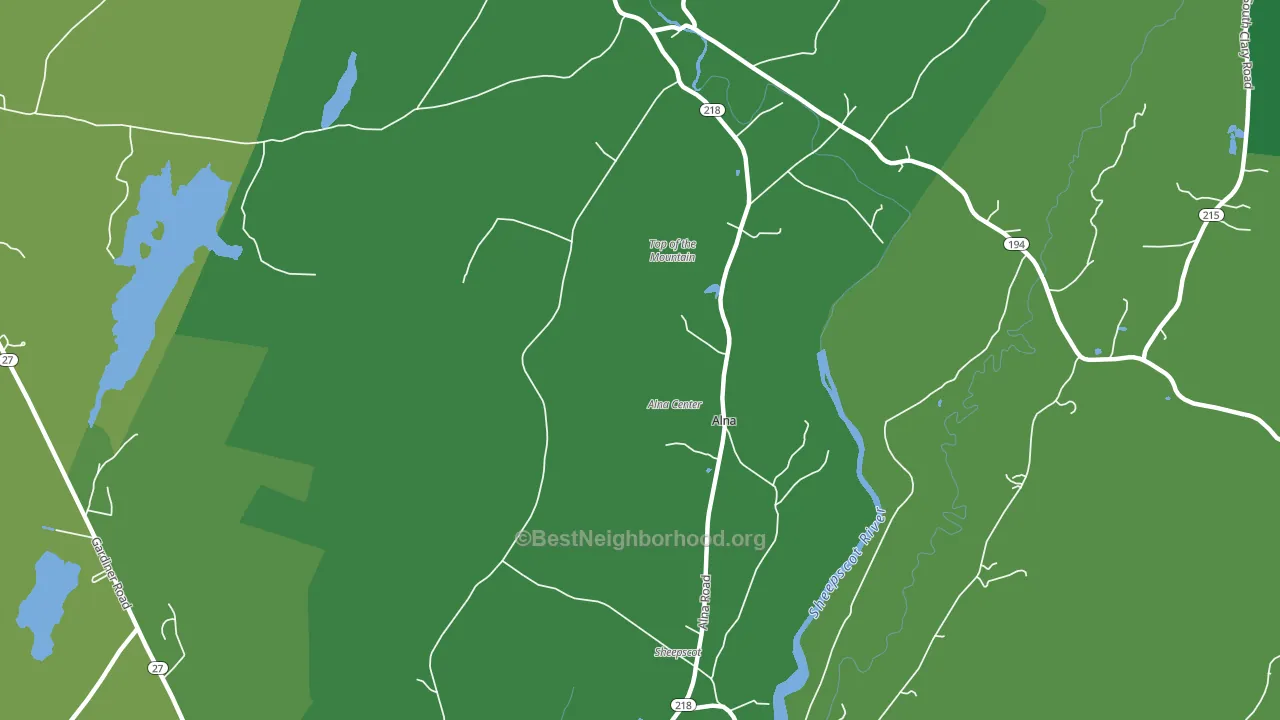 04535, ME block-group voter-turnout map