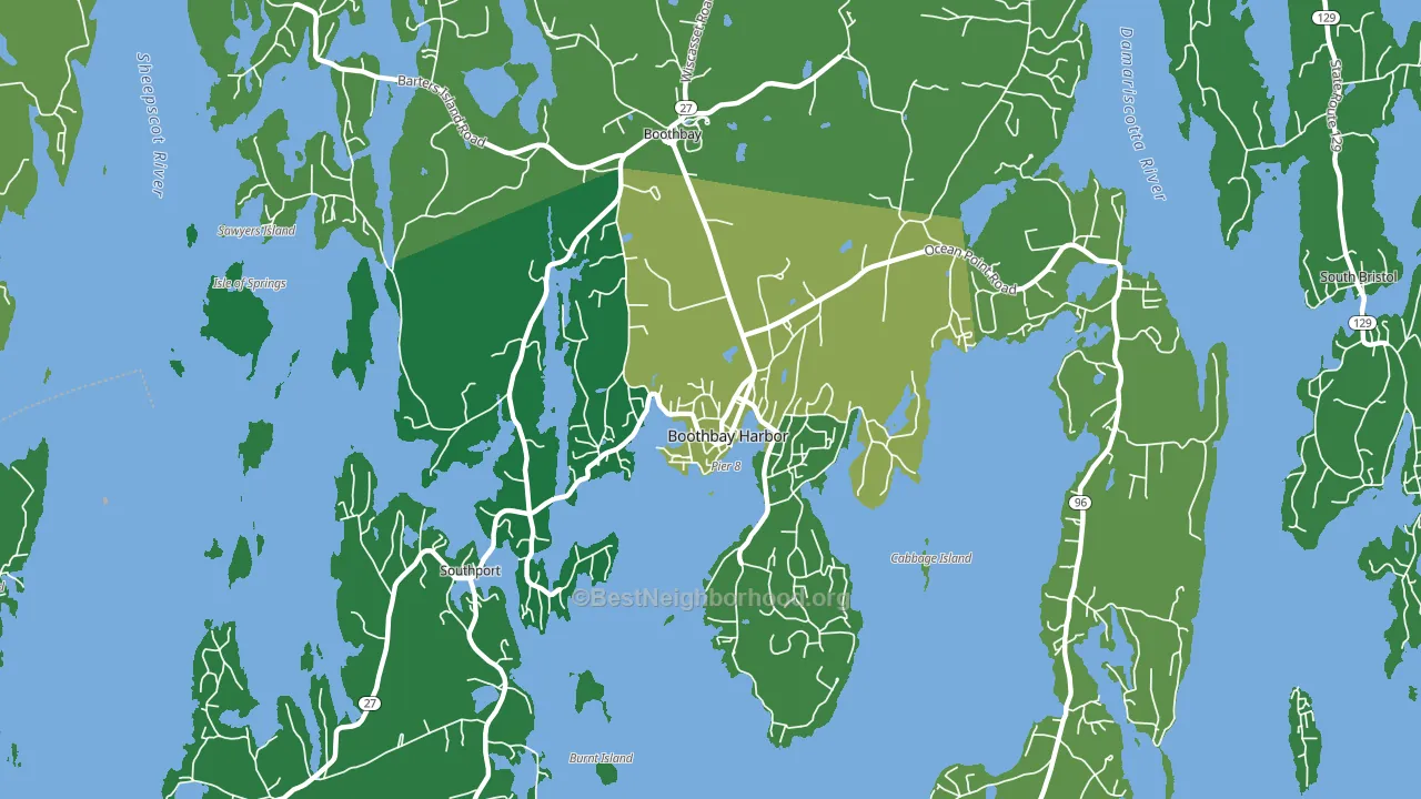 04538, ME block-group voter-turnout map
