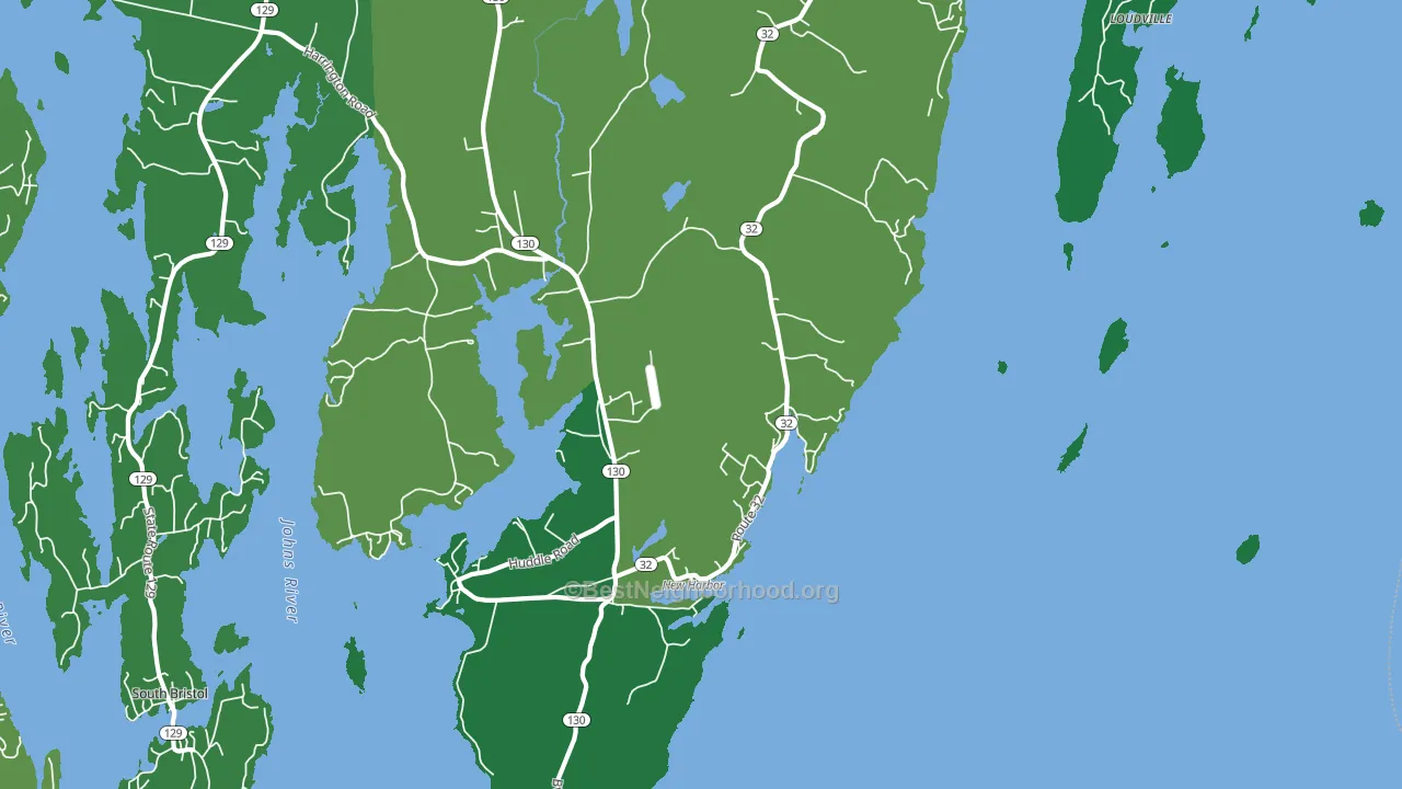 04541, ME block-group voter-turnout map