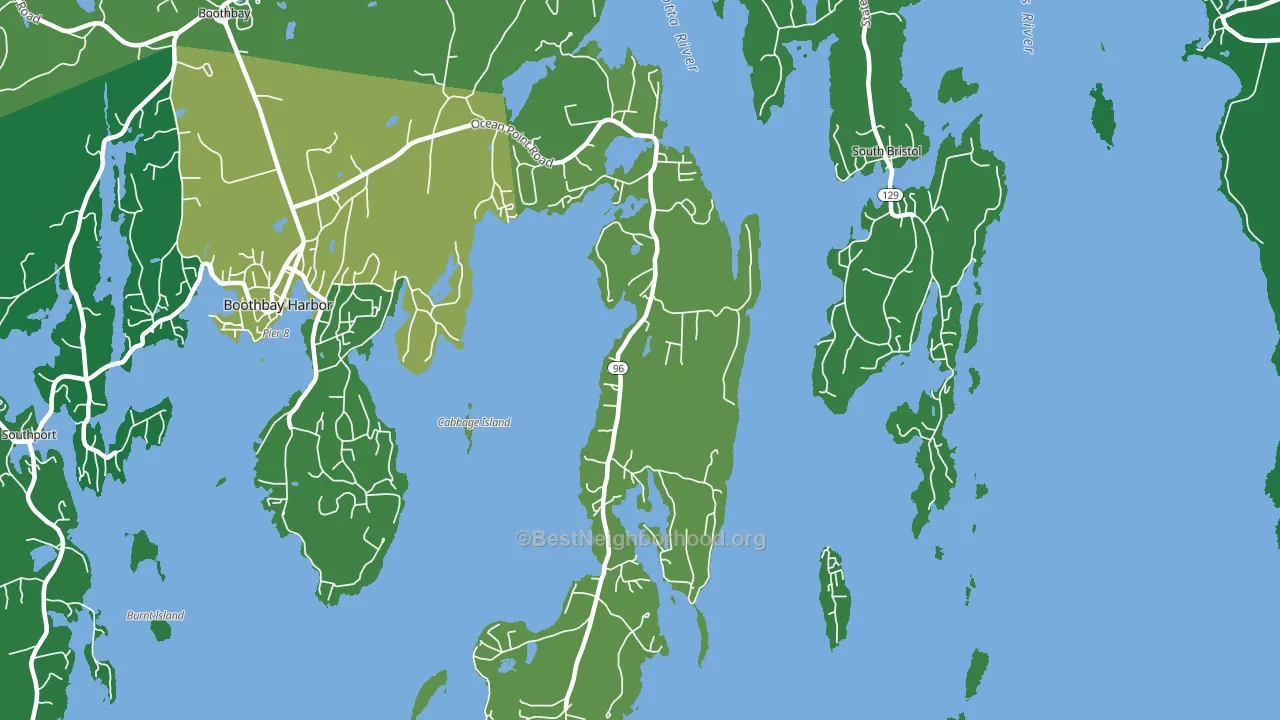 04544, ME block-group voter-turnout map