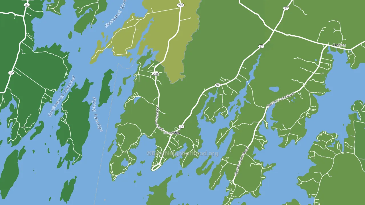 04547, ME block-group voter-turnout map