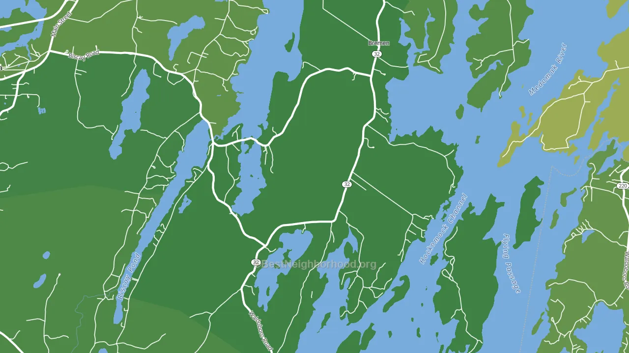 04551, ME block-group voter-turnout map