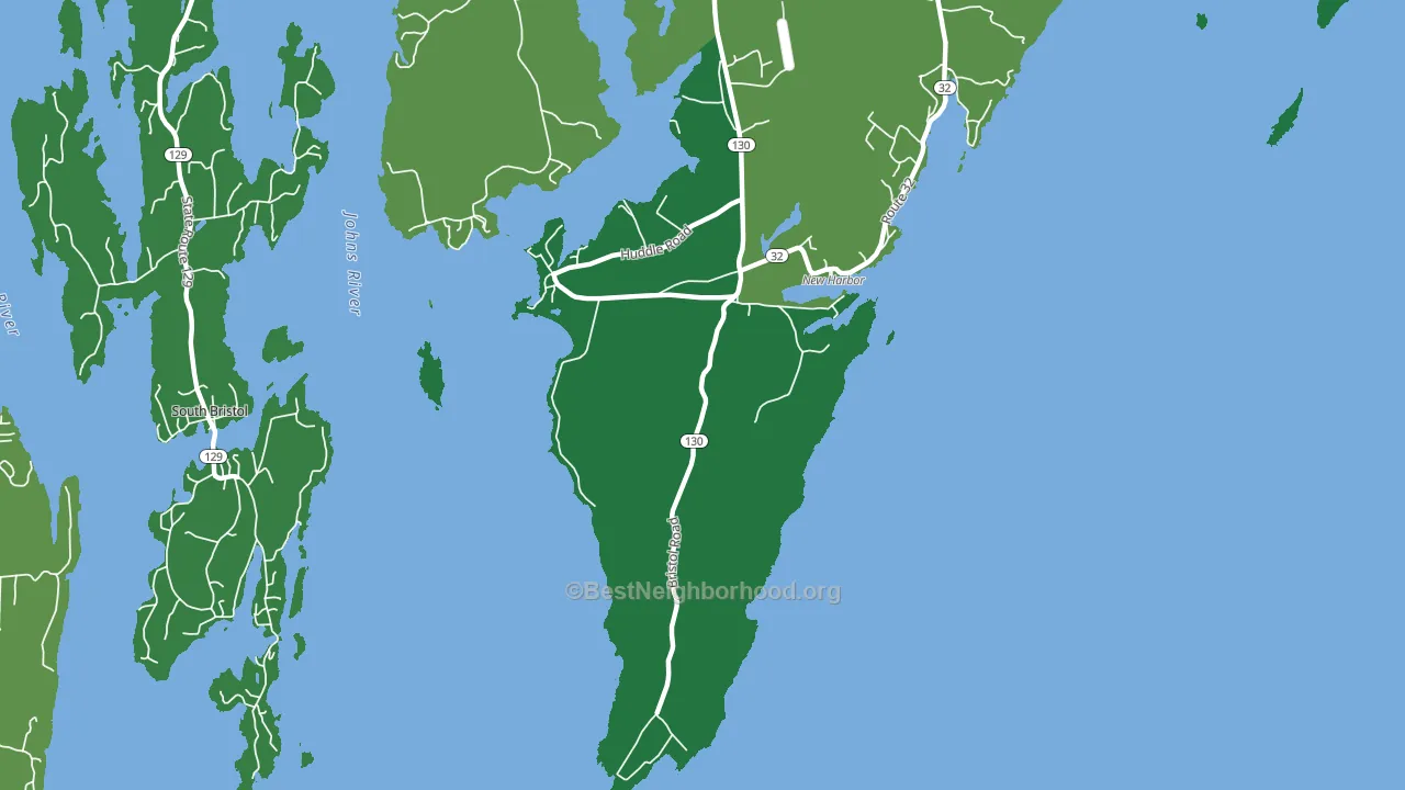 04554, ME block-group voter-turnout map