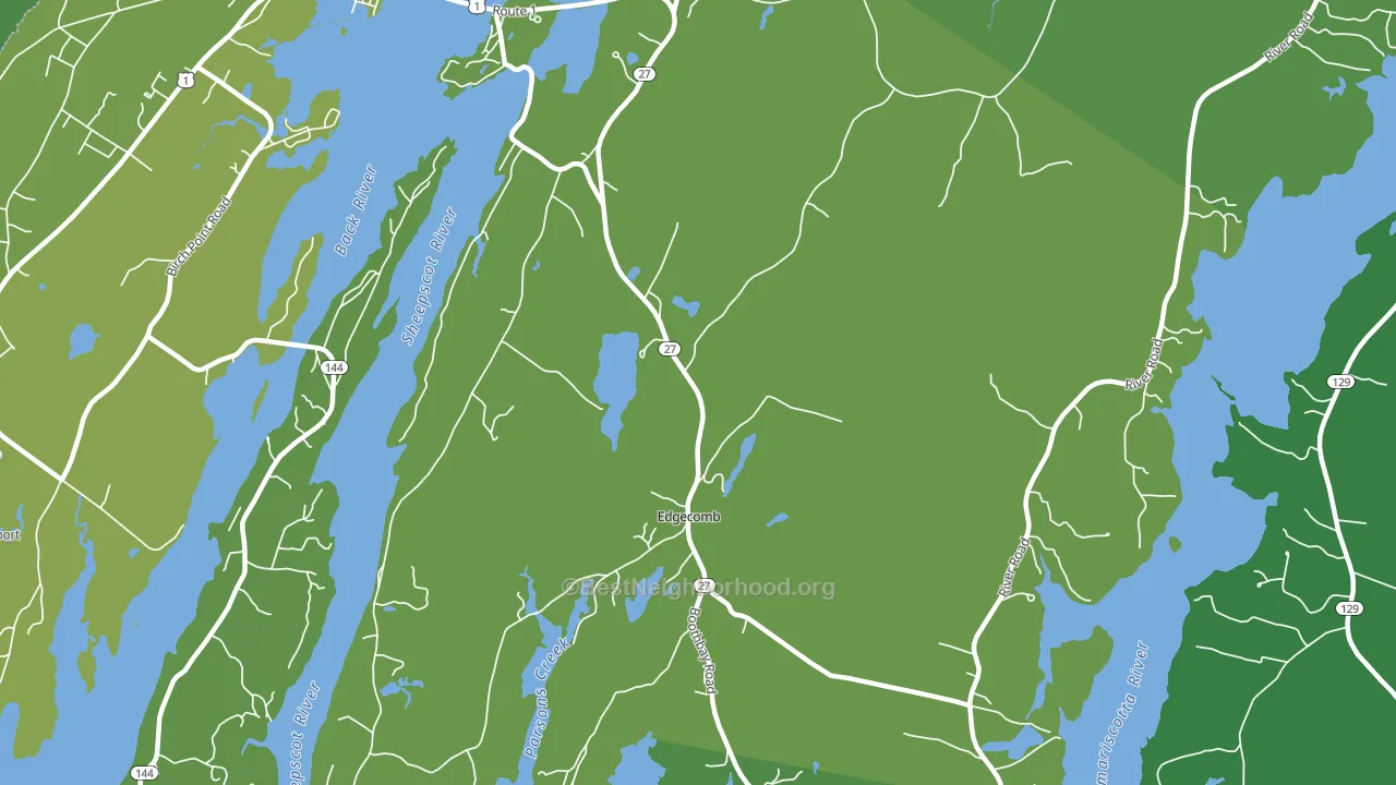 04556, ME block-group voter-turnout map