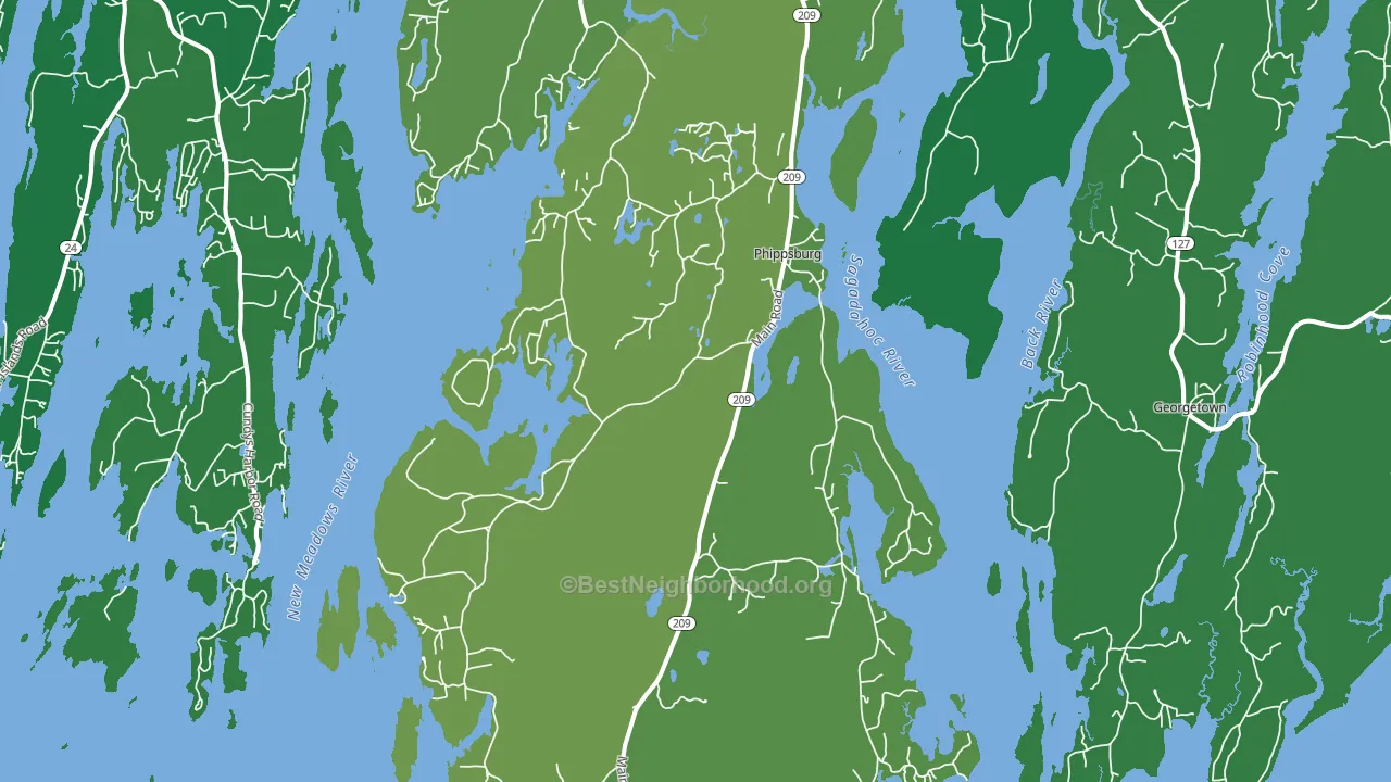 04562, ME block-group voter-turnout map