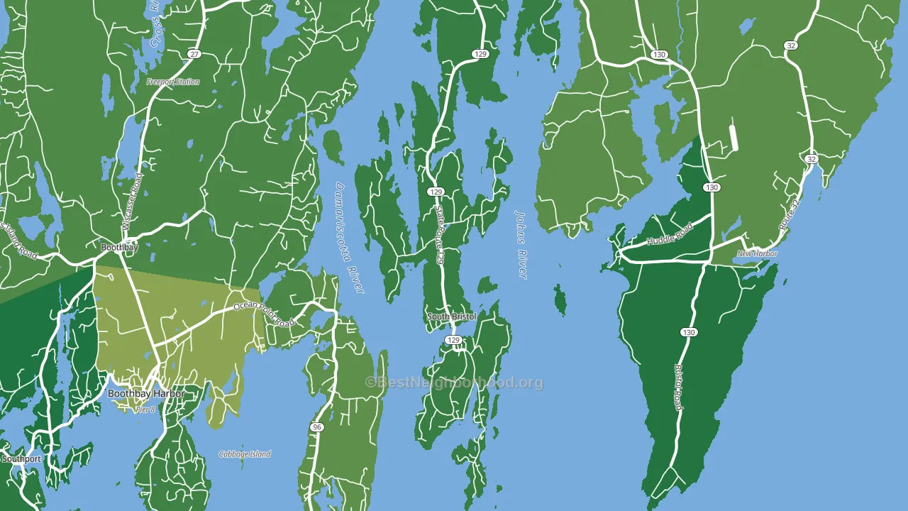 04568, ME block-group voter-turnout map