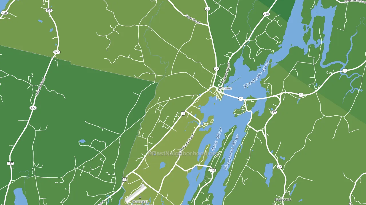04578, ME block-group voter-turnout map