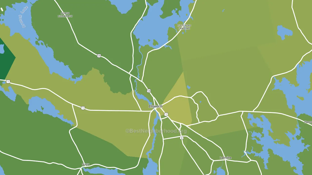 04605, ME block-group voter-turnout map