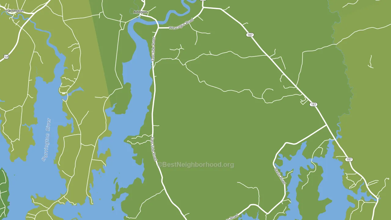 04606, ME block-group voter-turnout map
