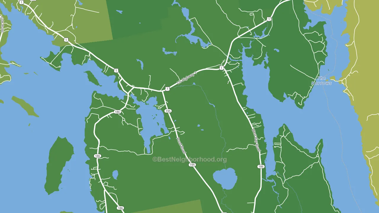 04607, ME block-group voter-turnout map