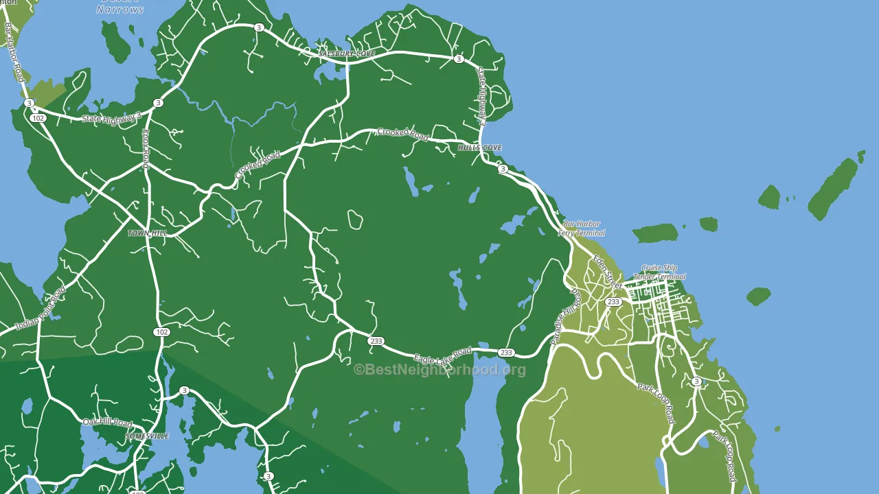 04609, ME block-group voter-turnout map