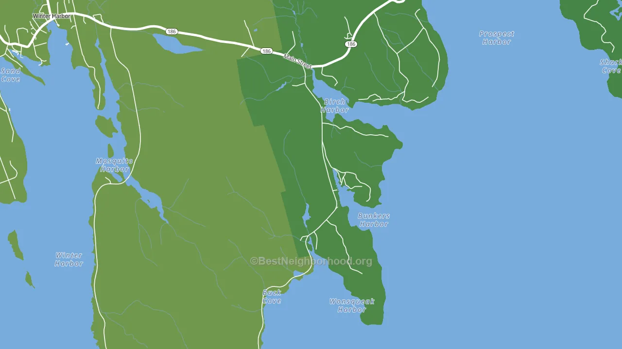 04613, ME block-group voter-turnout map