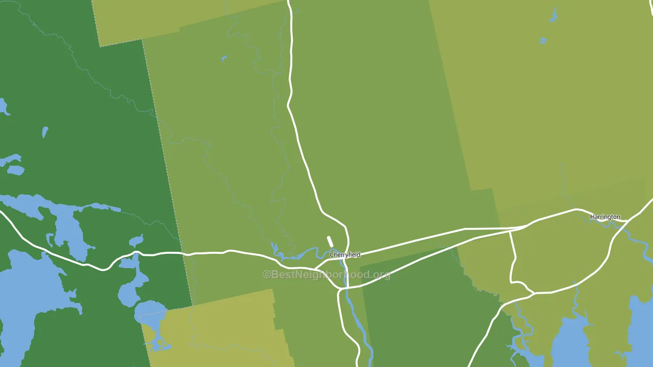 04622, ME block-group voter-turnout map
