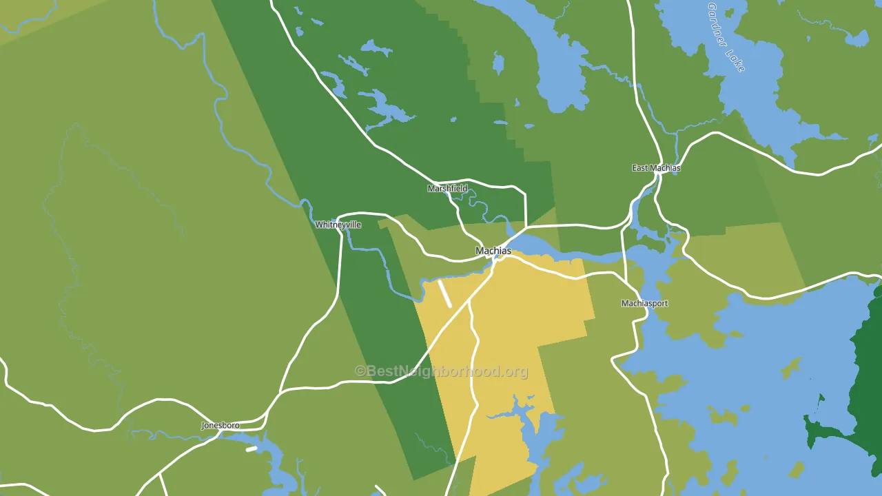 04654, ME block-group voter-turnout map
