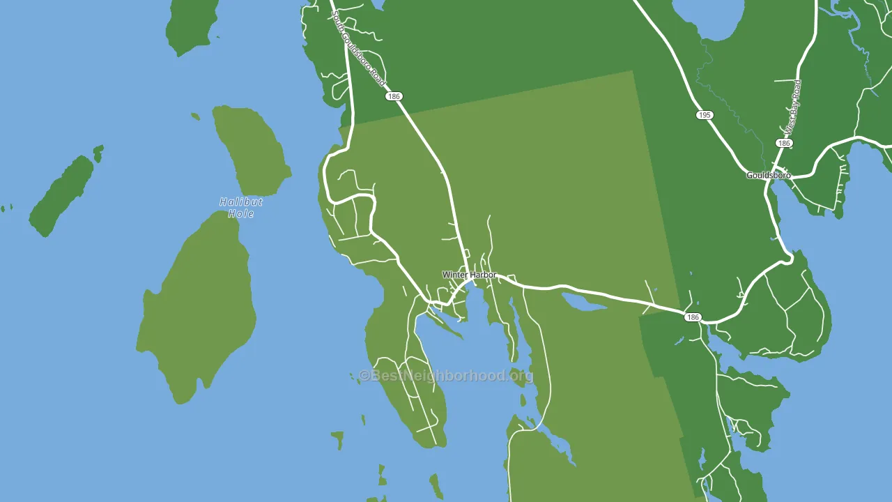 04693, ME block-group voter-turnout map