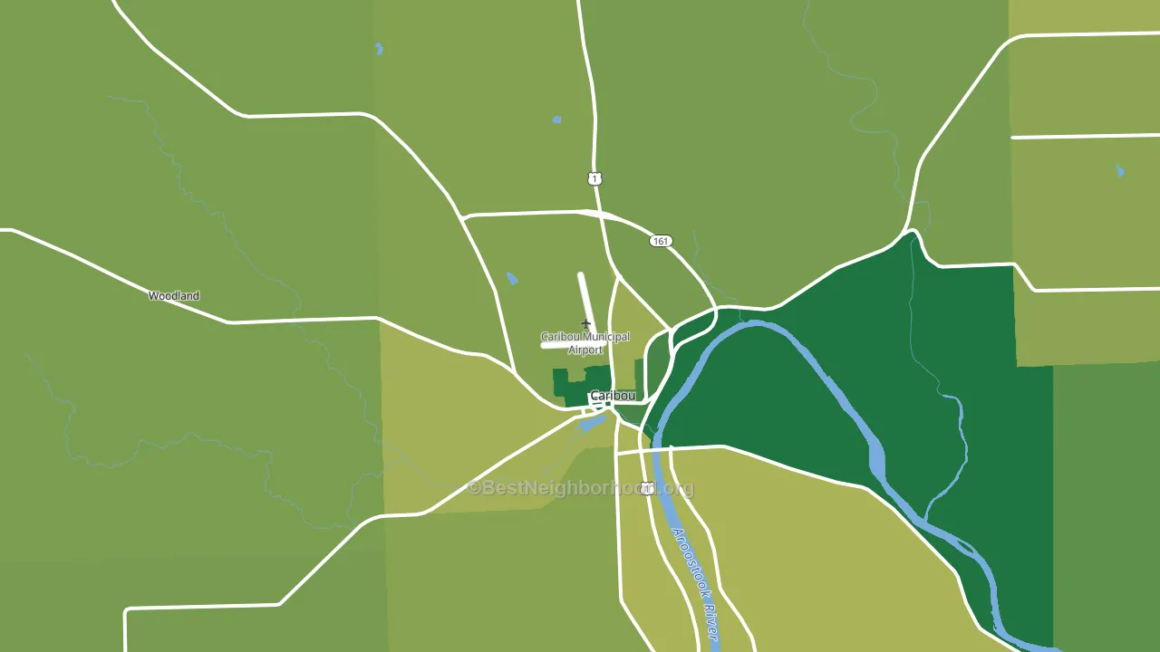 04736, ME block-group voter-turnout map