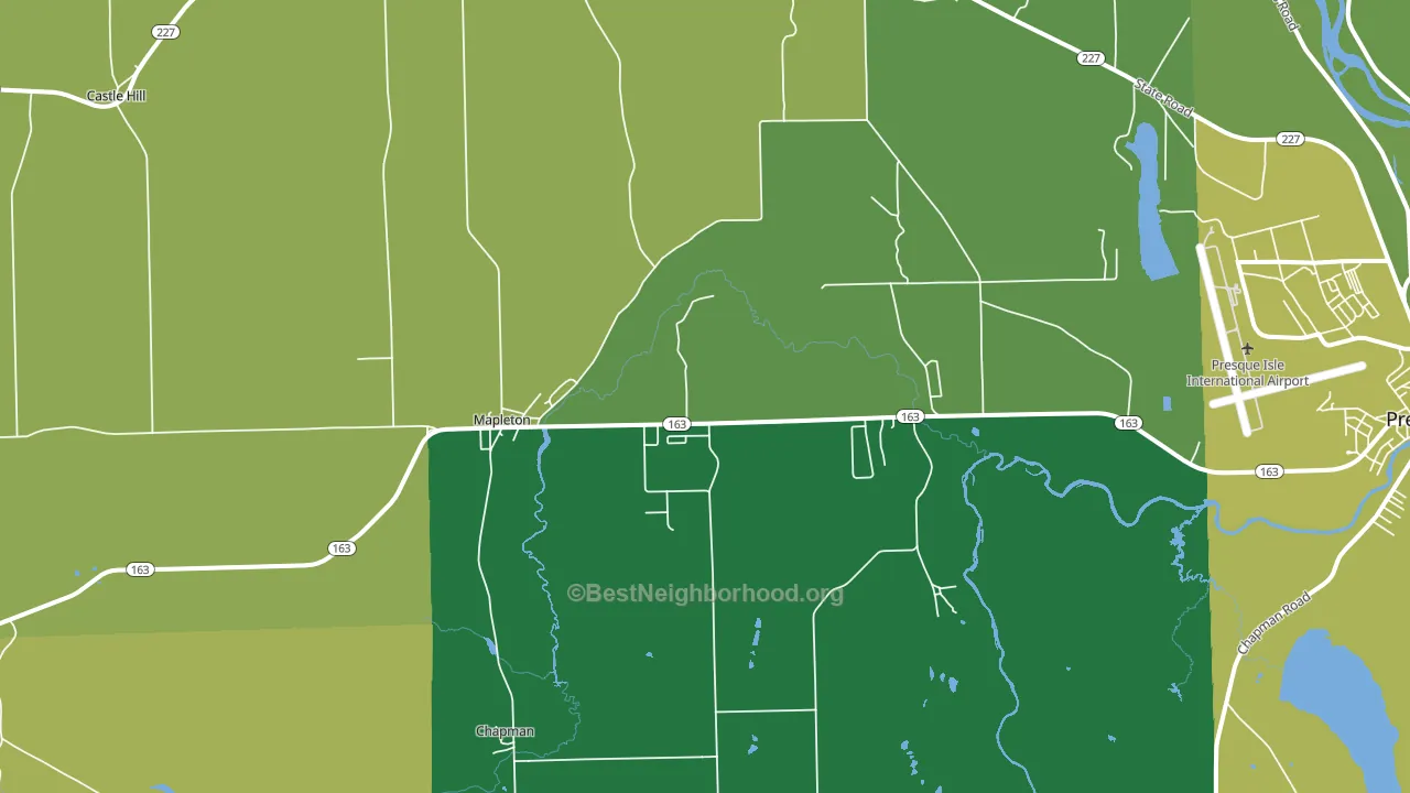 04757, ME block-group voter-turnout map