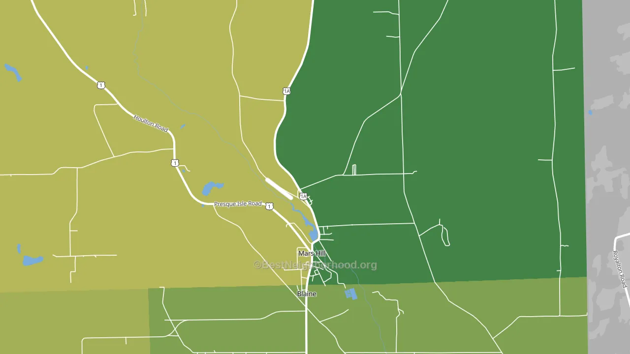 04758, ME block-group voter-turnout map