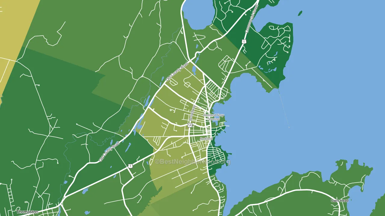 04841, ME block-group voter-turnout map