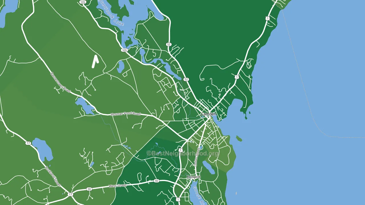 04843, ME block-group voter-turnout map
