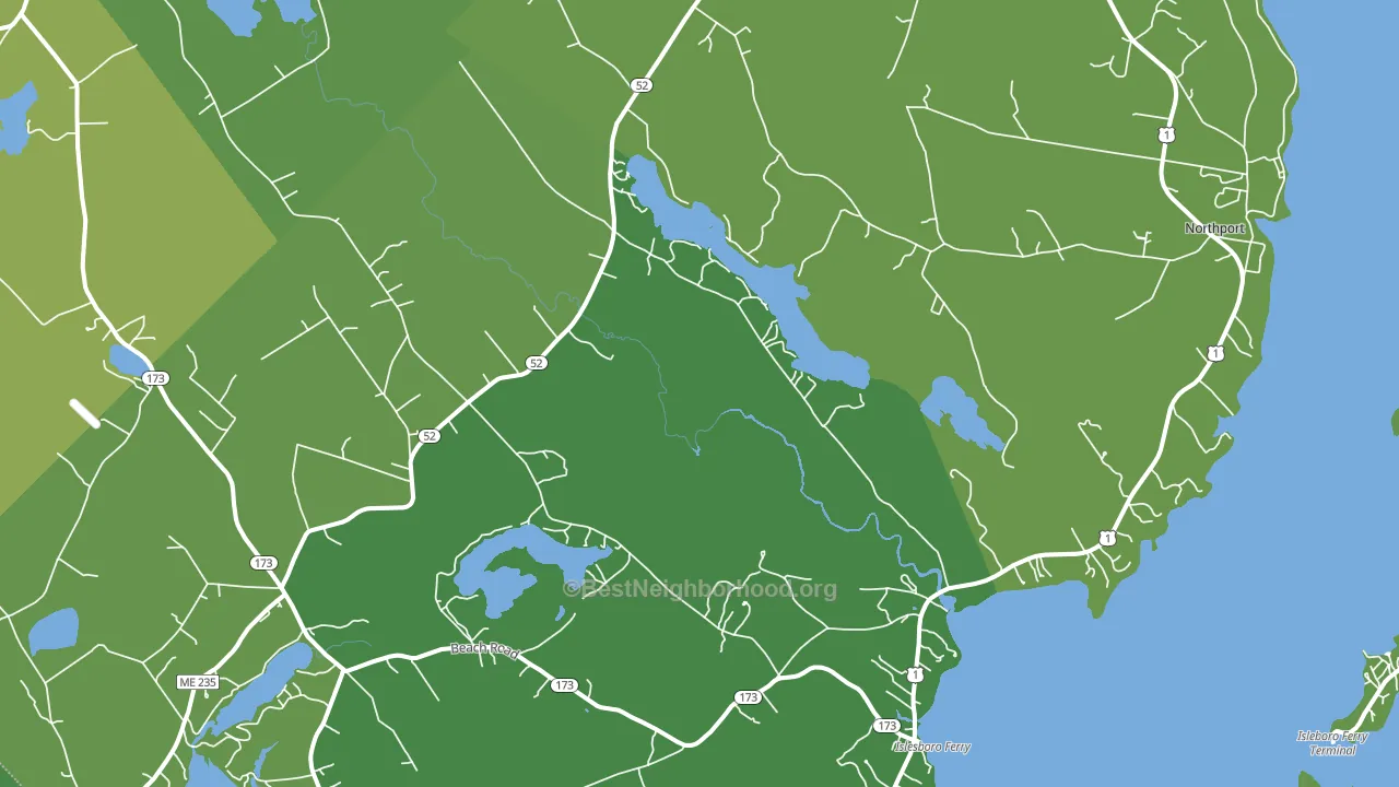 04849, ME block-group voter-turnout map