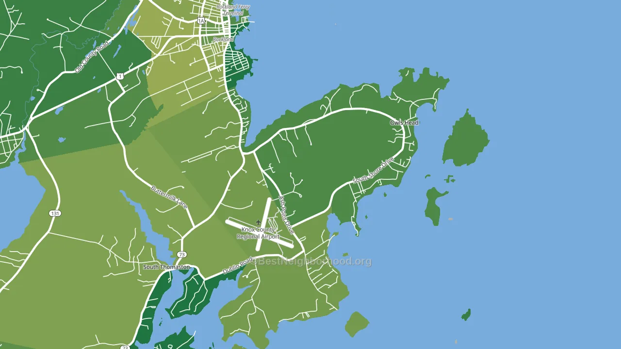 04854, ME block-group voter-turnout map