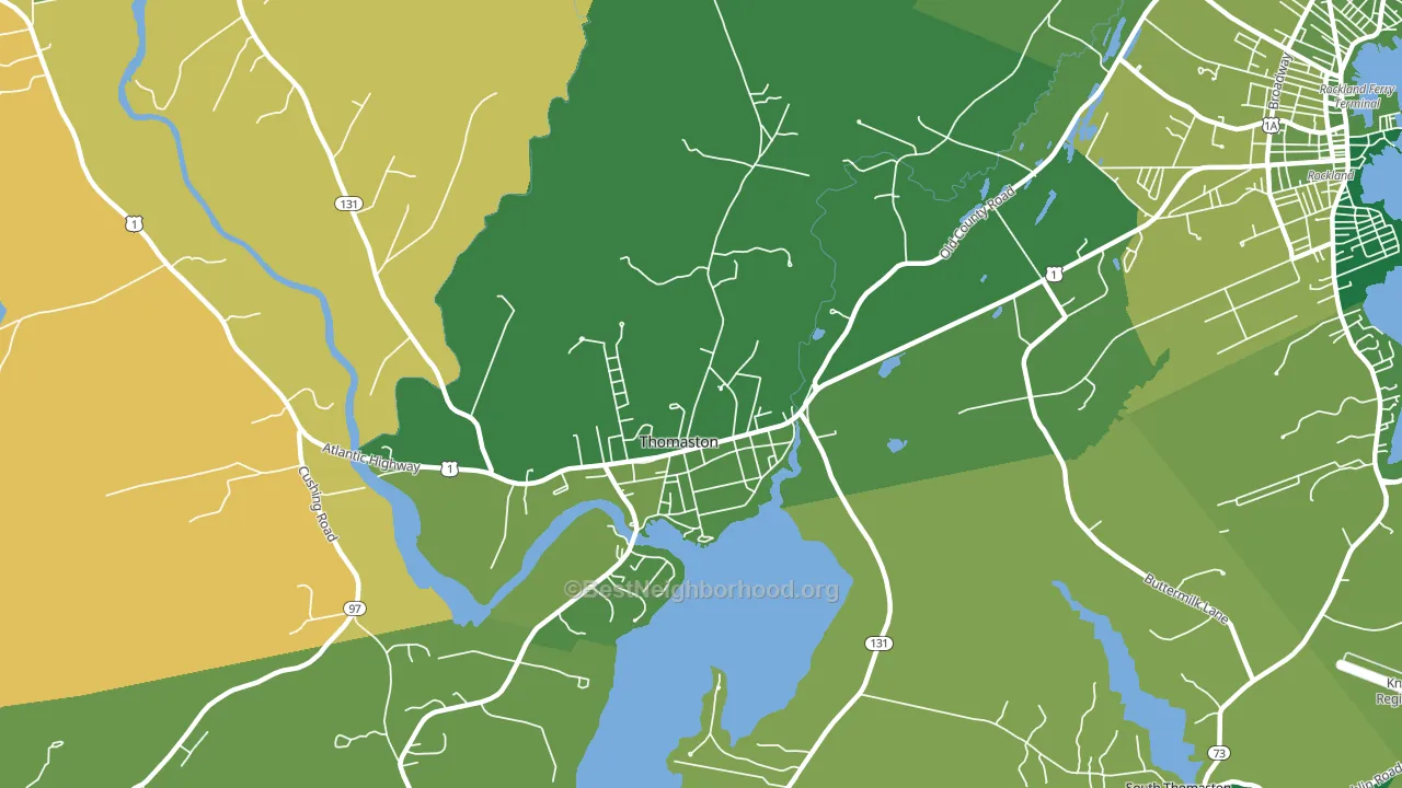 04861, ME block-group voter-turnout map