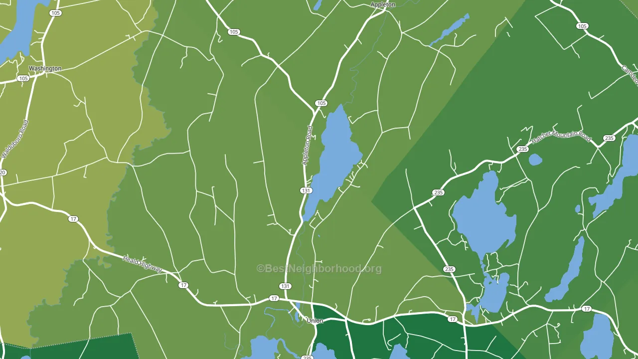04862, ME block-group voter-turnout map