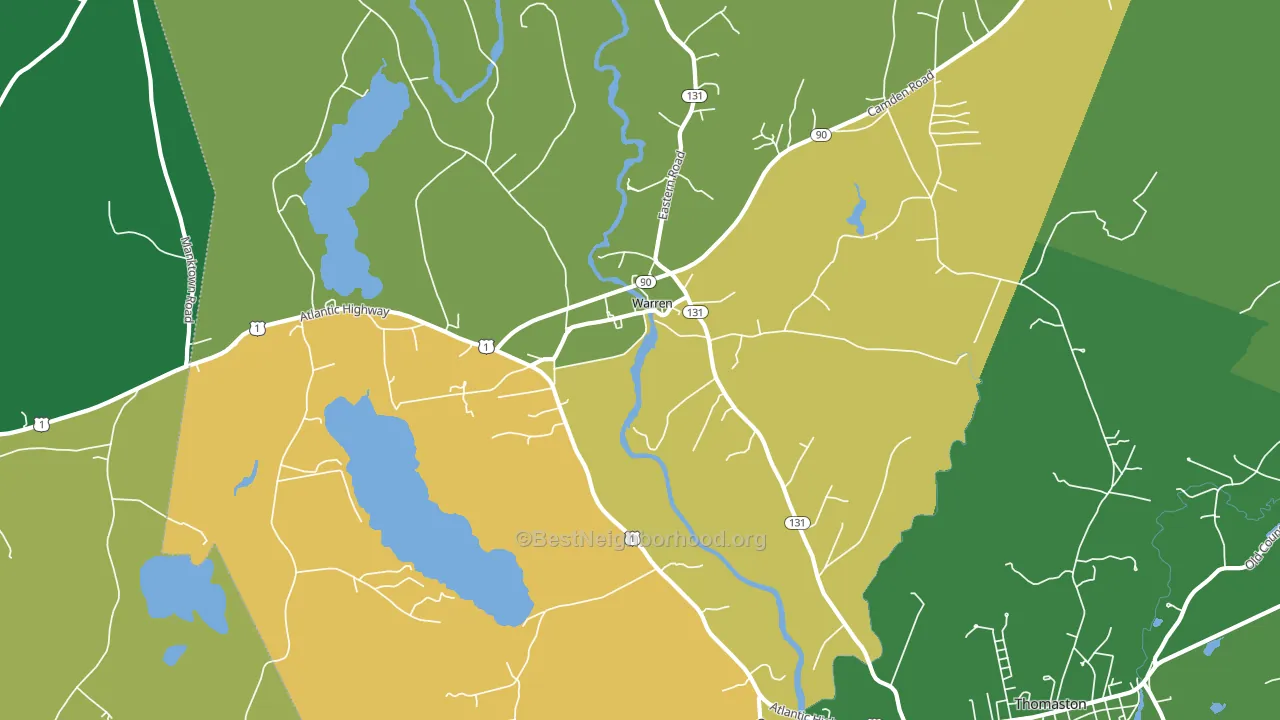 04864, ME block-group voter-turnout map