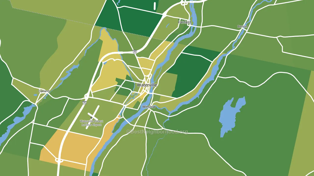 04901, ME block-group voter-turnout map