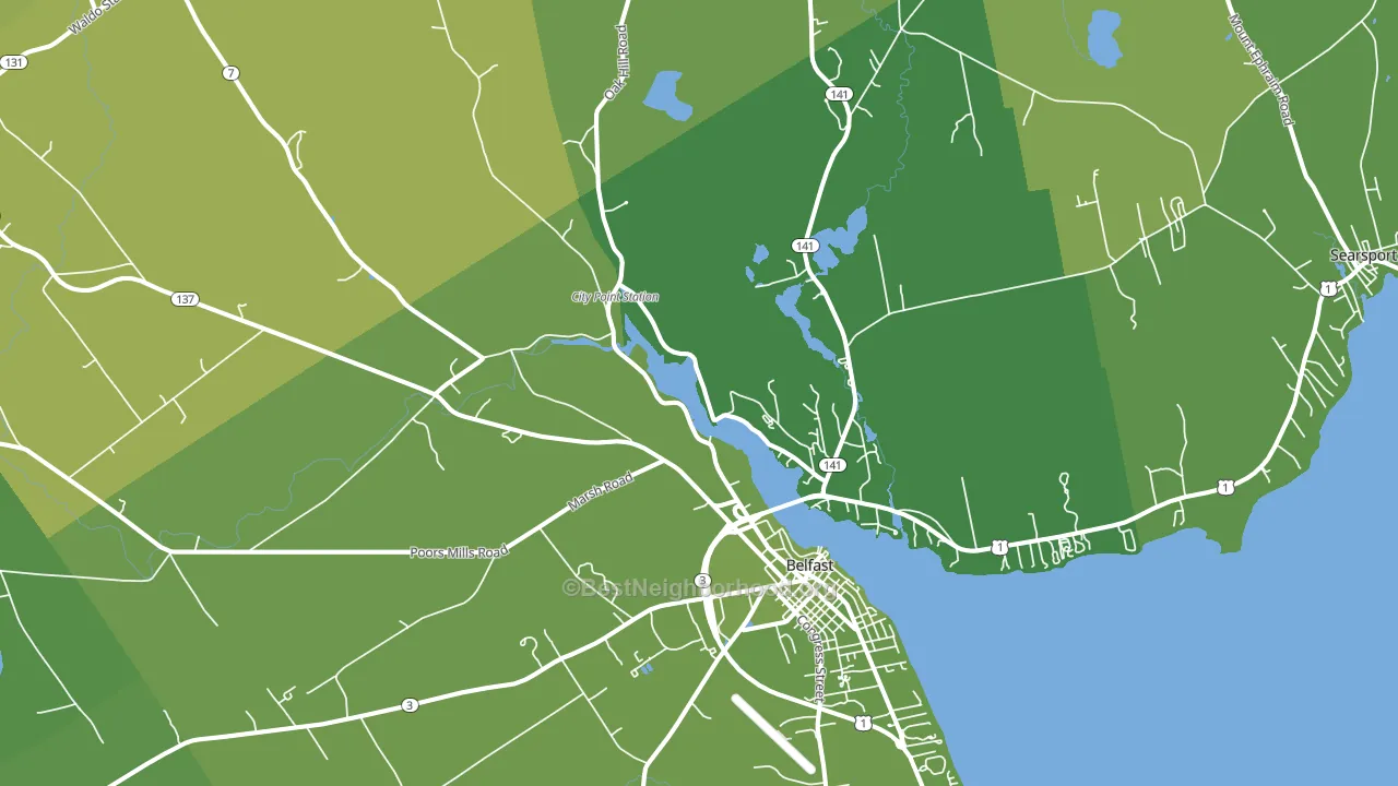 04915, ME block-group voter-turnout map