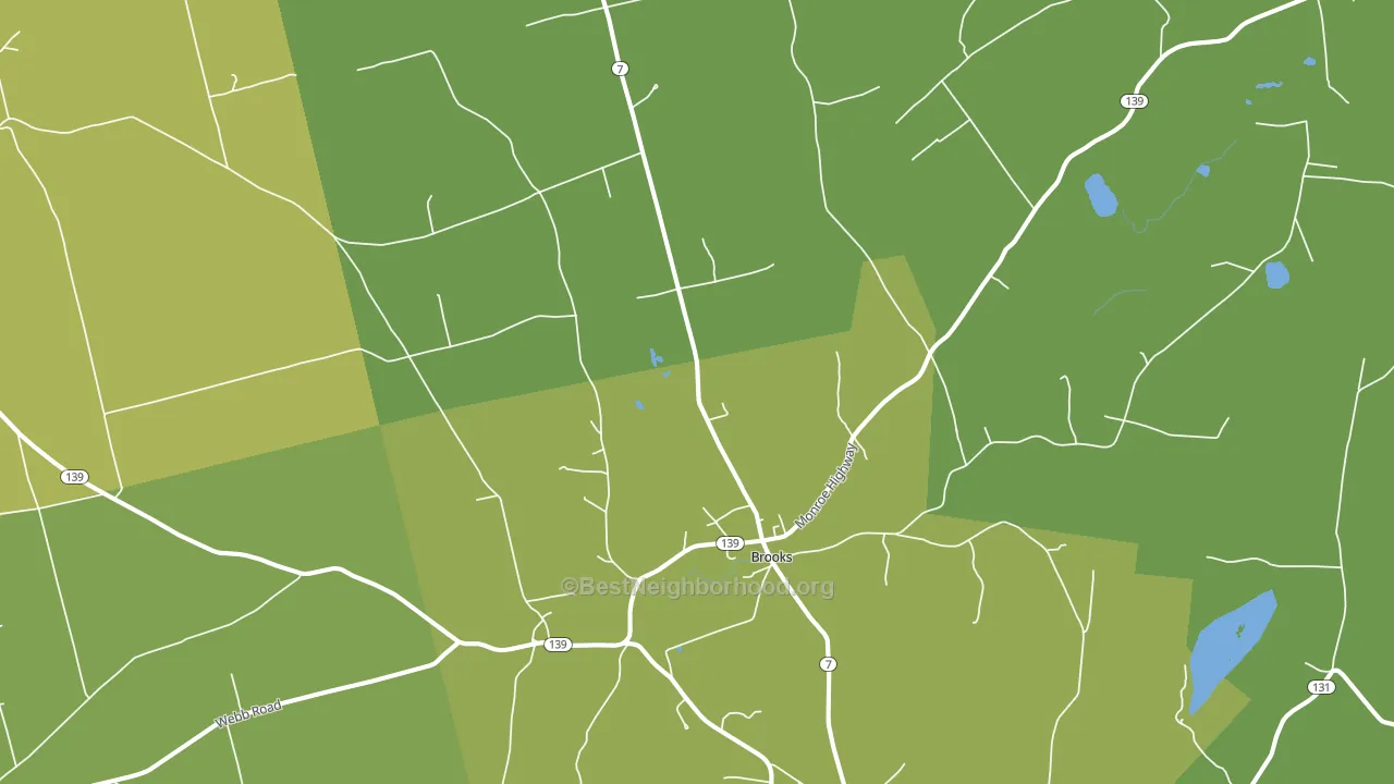 04921, ME block-group voter-turnout map