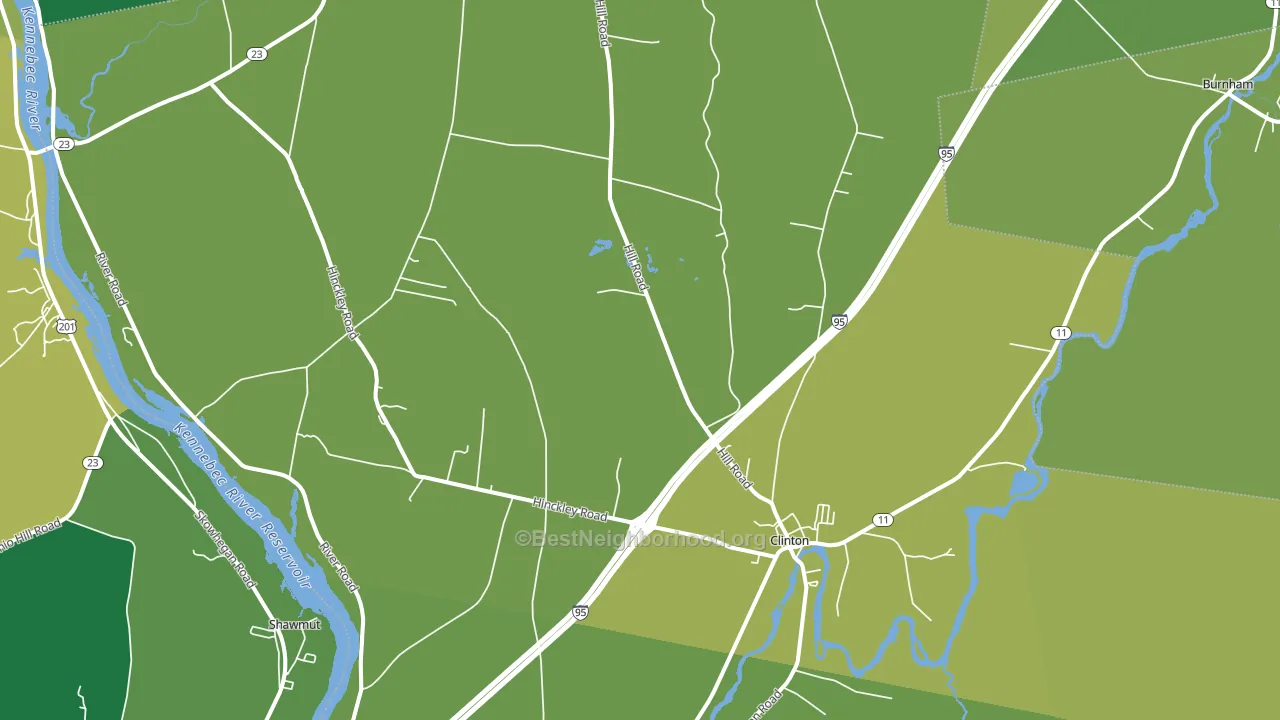 04927, ME block-group voter-turnout map