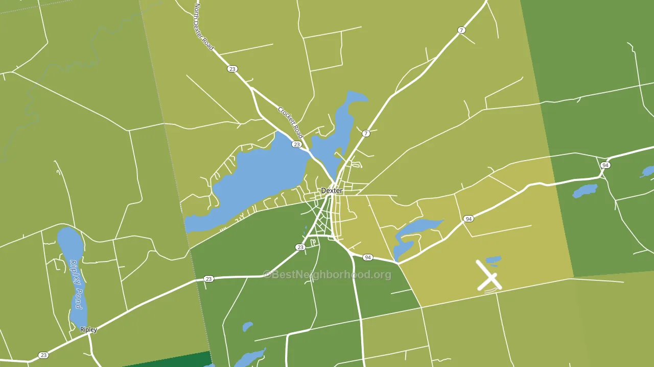 04930, ME block-group voter-turnout map