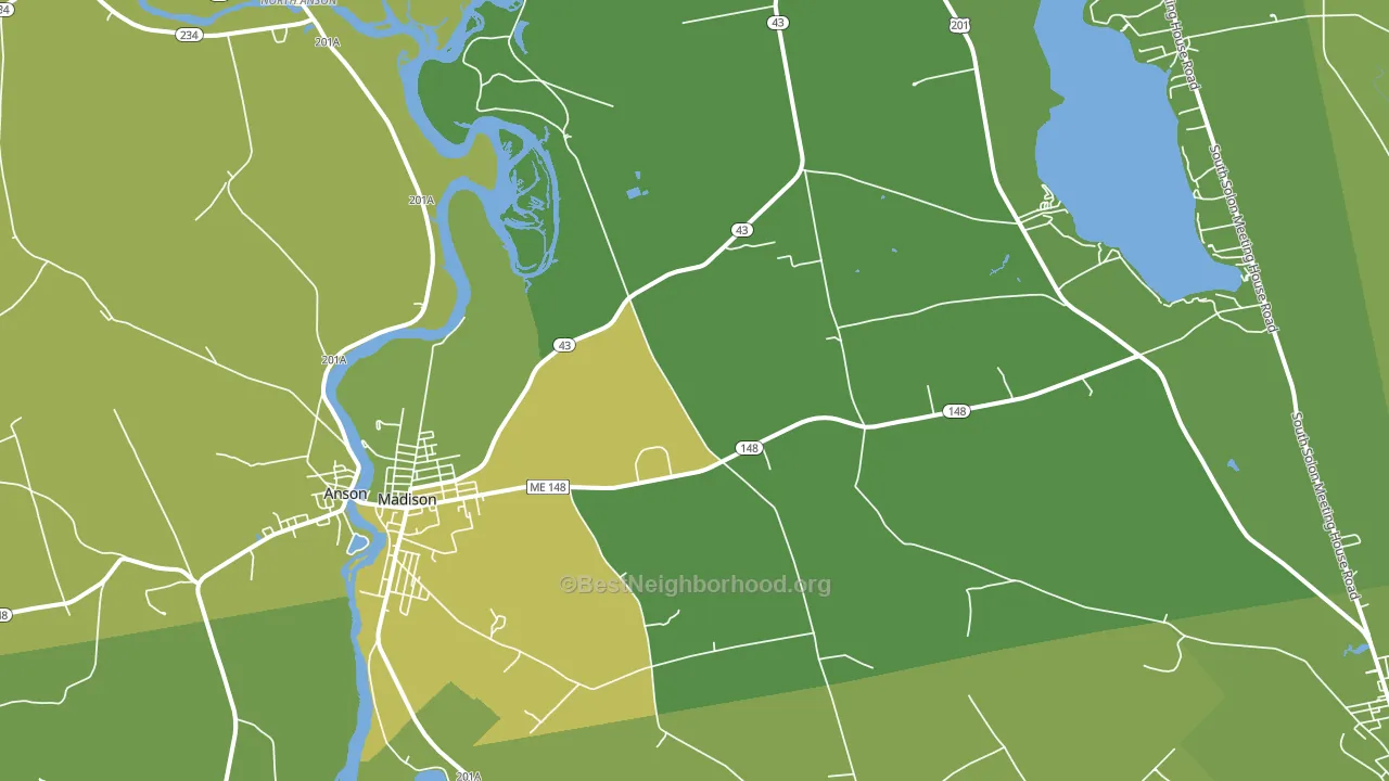 04950, ME block-group voter-turnout map