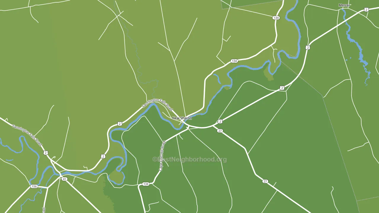 04955, ME block-group voter-turnout map