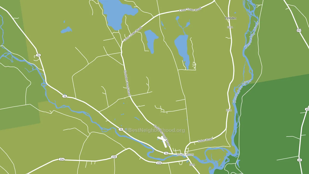 04958, ME block-group voter-turnout map