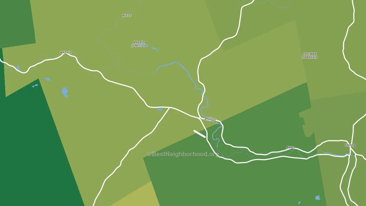 04966, ME block-group voter-turnout map