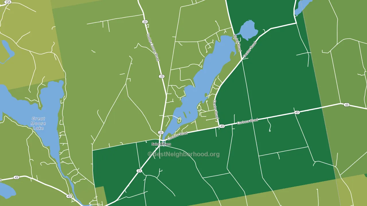04971, ME block-group voter-turnout map