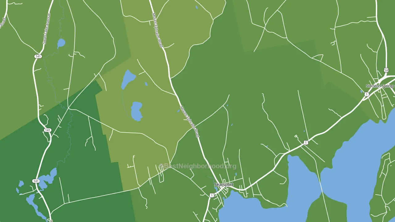 04974, ME block-group voter-turnout map