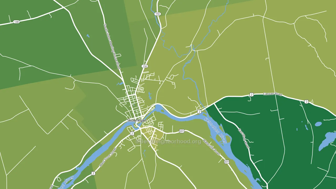 04976, ME block-group voter-turnout map