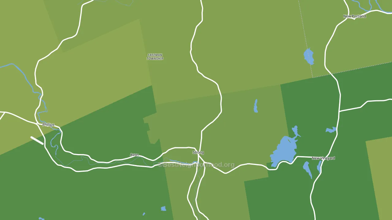 04983, ME block-group voter-turnout map
